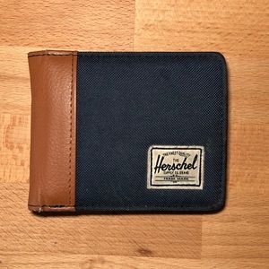 Herschel bi-food wallet cloth and leather